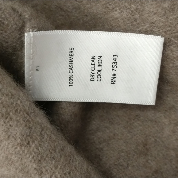 2 Ply Cashmere Crew Neck Heather Soft Light Brown Sweater Adrienne Vittadini - Picture 4 of 5